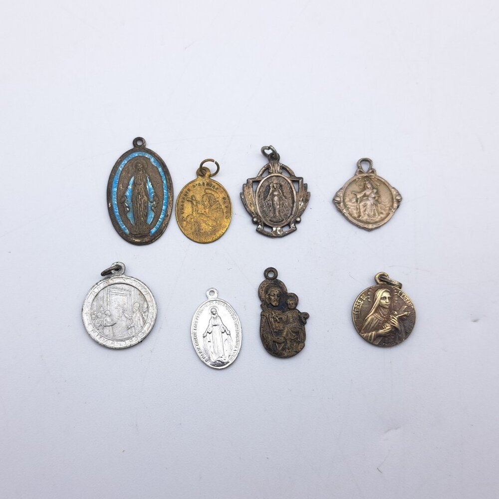 Vintage Catholic Pendants Set